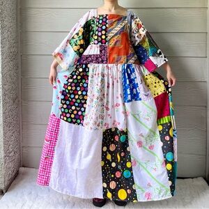 Arcade Dress | Handmade Quilted Bandana Dress Vibrant/Eclectic SKU 05308